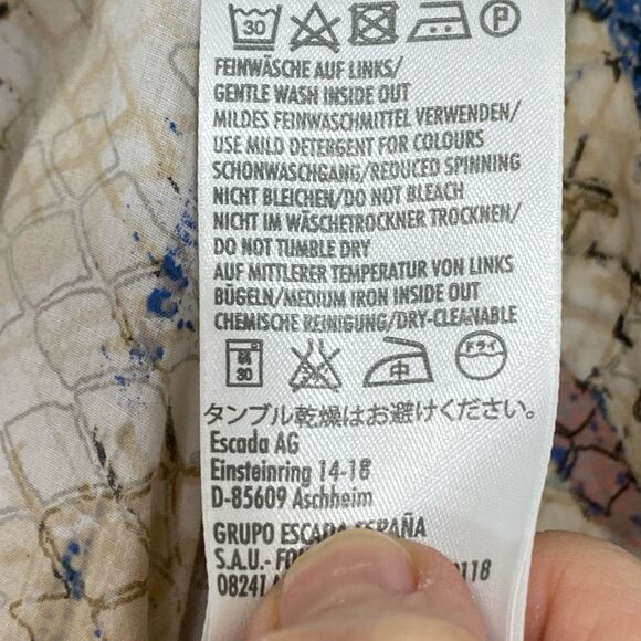 ESCADA SPORT - 100% COTTON SUMMERTIME BLOUSE. SIZE 38. EXCELLENT CONDITION !!B22 - Picture 15 of 16